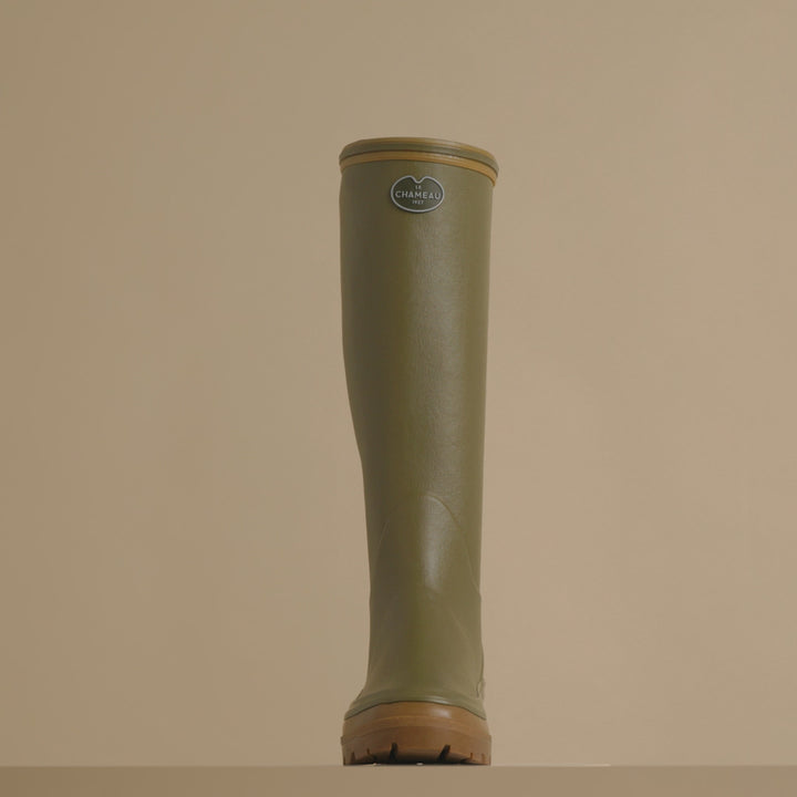 Bottes Giverny pour femmes doublées jersey - Vert Vierzon