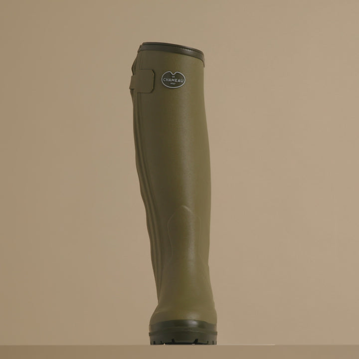 Bottes Chasseur pour femmes doublées néoprène - Vert Vierzon