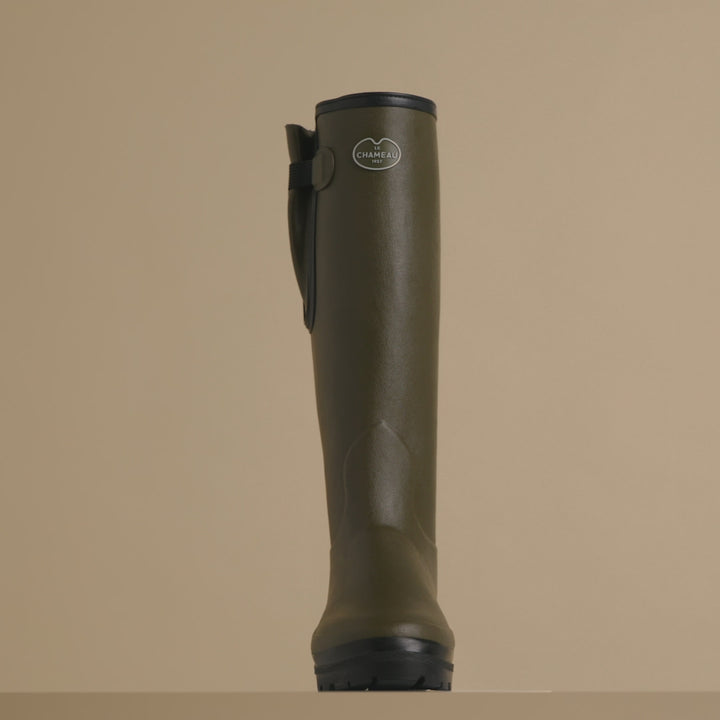 Bottes Vierzonord pour femmes doublées néoprène - Vert Chameau