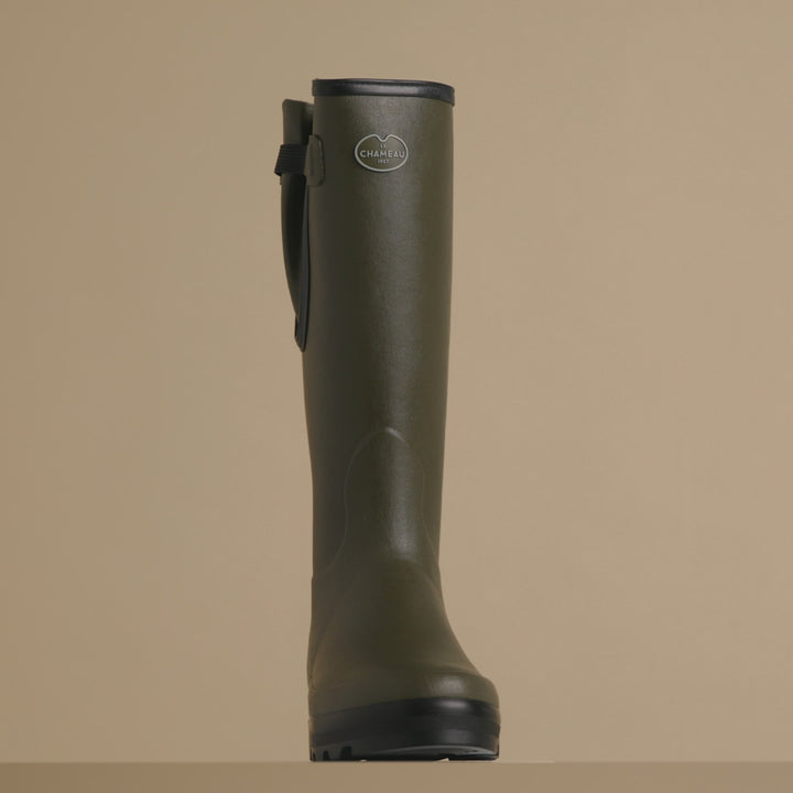 Bottes Vierzonord pour hommes doublées néoprène - Vert Chameau