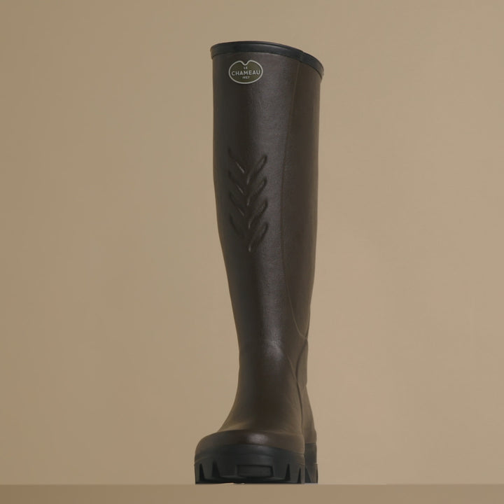 Bottes Cérès pour hommes doublées néoprène - Marron foncé