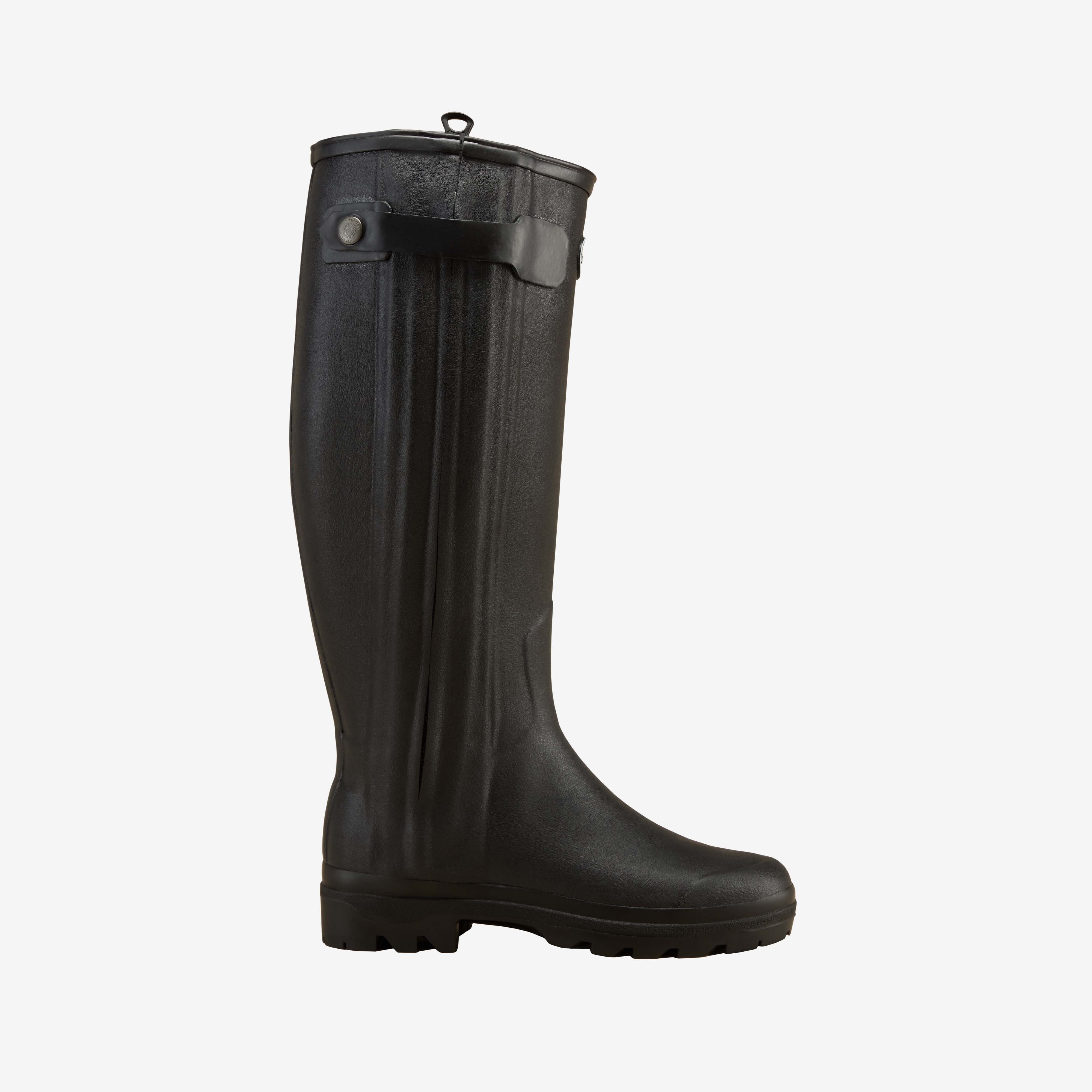 Women's Chasseur Leather Lined Wellington Boot - Black