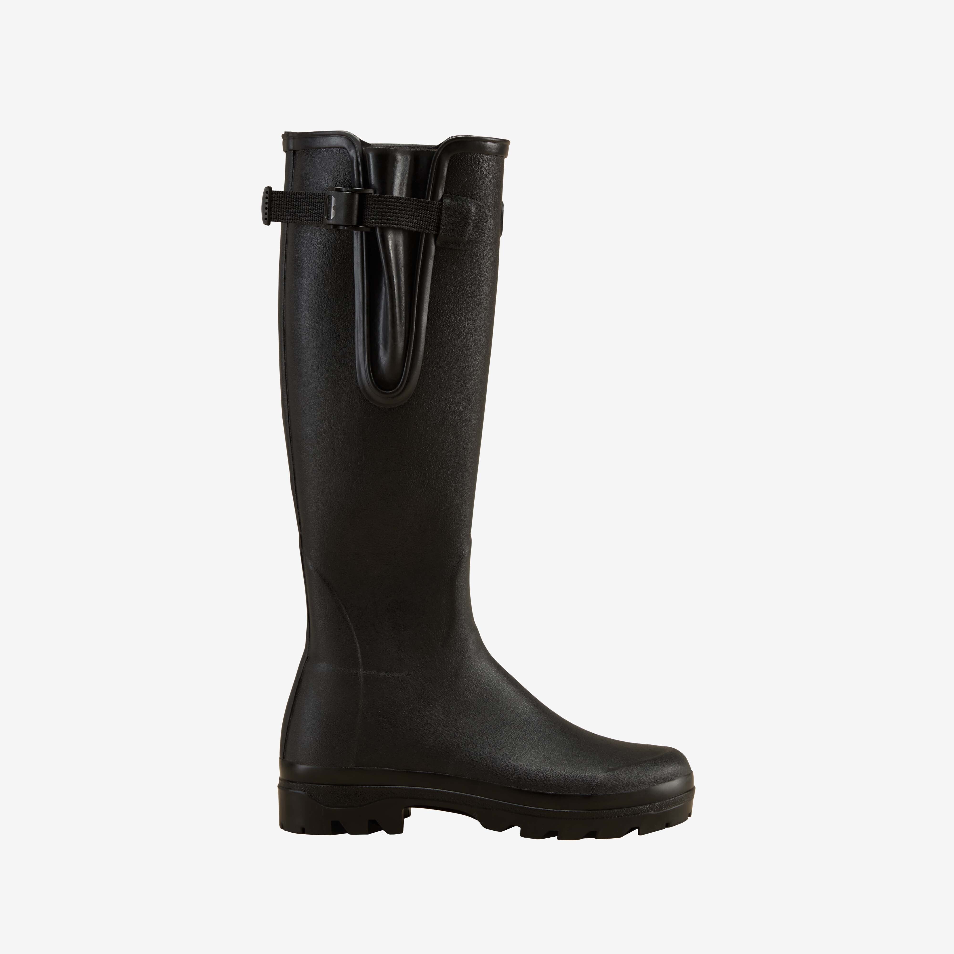 Women's Vierzon Jersey Lined Wellington Boot - Black