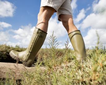 Mens zip up wellington boots on sale