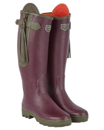 Ladies full sales zip wellington boots