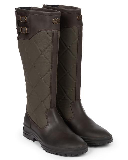 Quilted 2024 leather boots