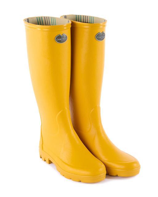 Bottes jaunes femme clearance