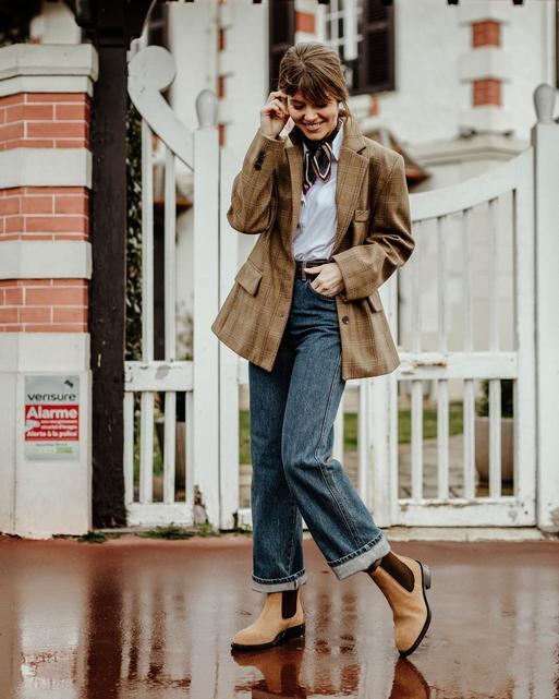 Chelsea boots deals daim femme