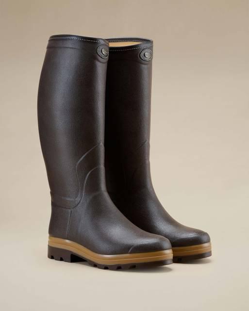 Leather lined wellingtons top
